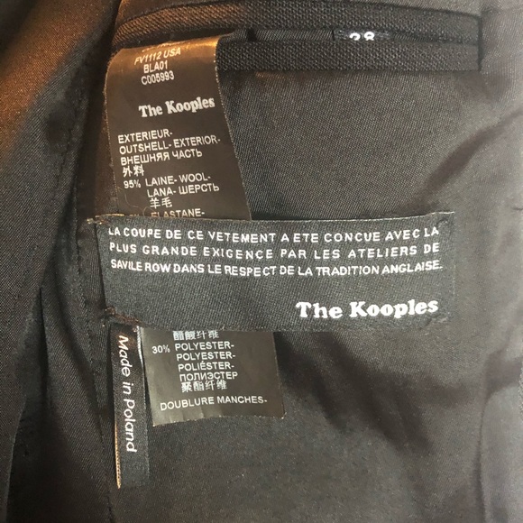 The Kooples Black Leather accented Vest + Blazer - Picture 11 of 11